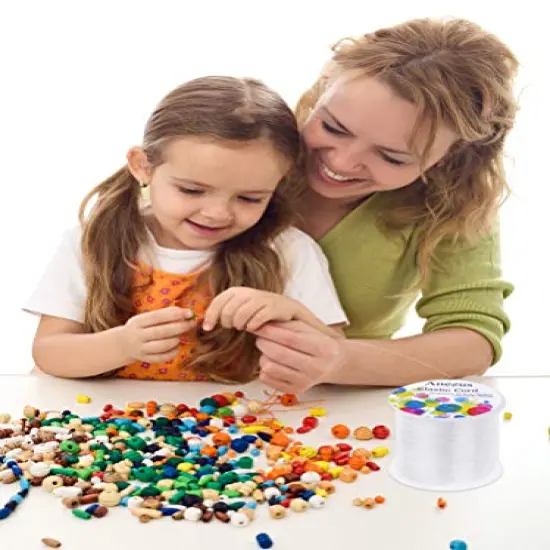 Elastic String for Bracelets, Anezus 0.7mm Elastic Bracelet String Beading String Jewelry String Stretch Cord for Bracelets, Jewelry Making, Beads {2}