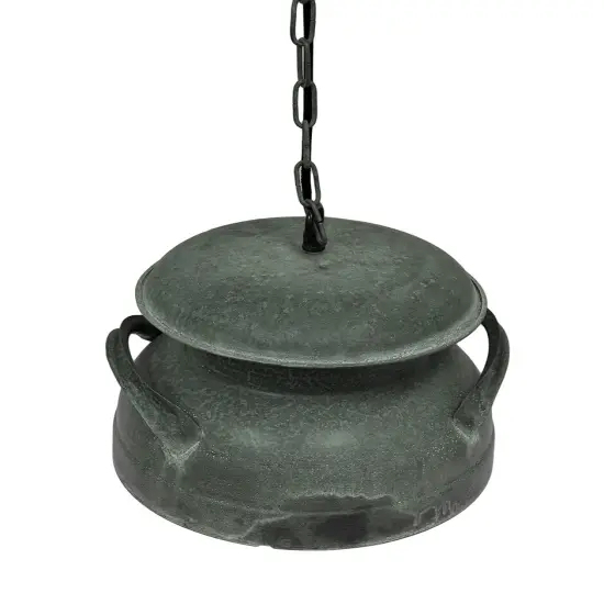 Milk Can Pendant in Weathered Zinc {1}