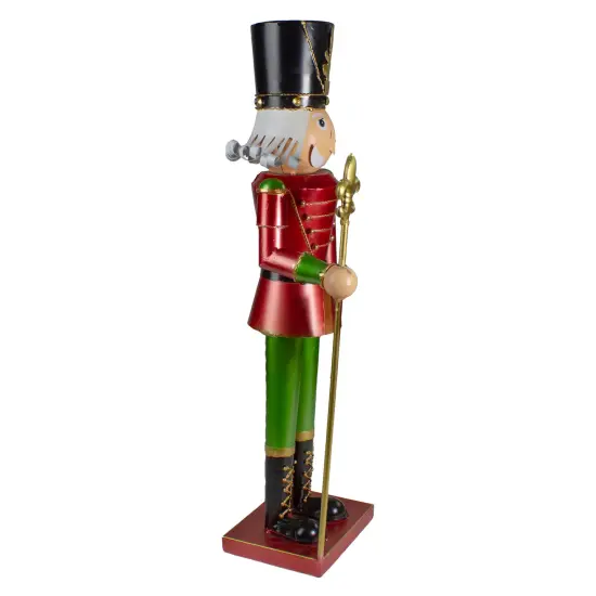 Northlight 23.75" Red and Green Metal Nutcracker Soldier Christmas Decoration {4}