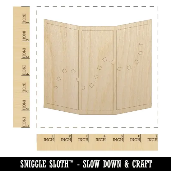 Hiking Trail Travel Map Icon Unfinished Wood Shape Piece Cutout for DIY Craft Projects {1}