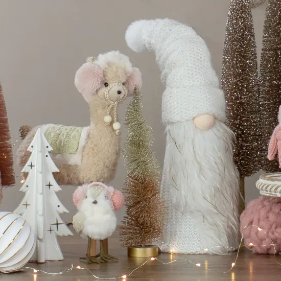 Northlight LED Lighted Knitted Gnome Christmas Figure - 20" - White {4}