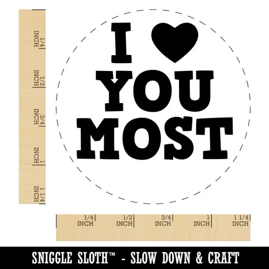I Love Heart You Most Rubber Stamp for Stamping Crafting Planners {1}