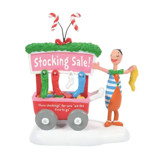 Department 56 Dept 56 The Grinch Village A Who's Who Christmas Stocking Figure Red {1}