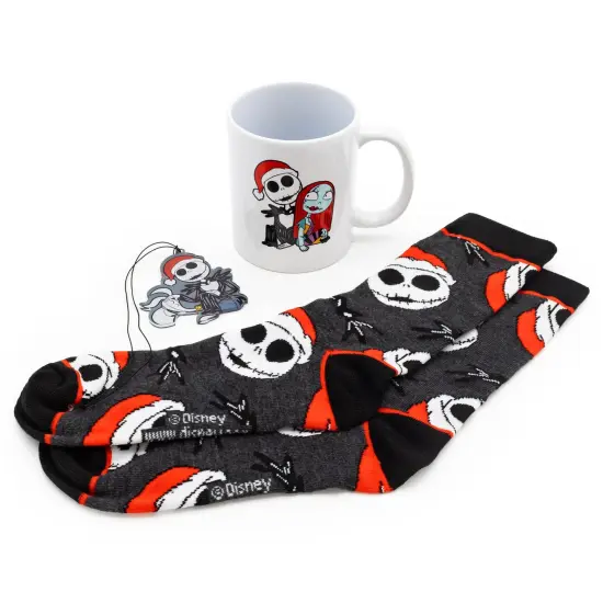 Nightmare Before Christmas Mug, Socks, and Ornament Bundle {1}