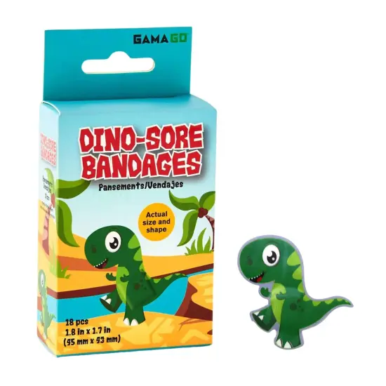 Dino-Sore Adhesive Bandages | 18 Count {1}