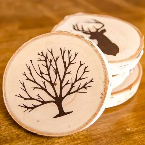 Birch Coasters (Set of 8) {5}