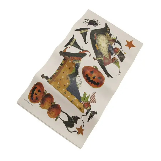 23 Piece Vintage Look Halloween Wall Decals Witchcraft Witch Craft {3}