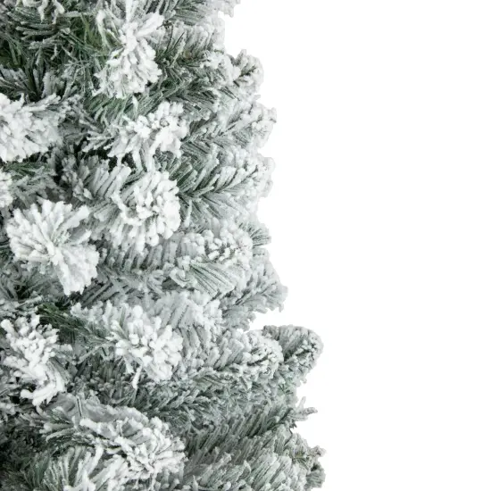 Northlight Medium Heavily Flocked Madison PineArtificial Christmas Tree - 3' - Unlit Green {4}