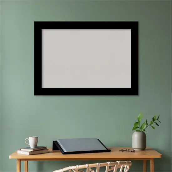 Basic Wood Framed Corkboard, Grey Cork Basic Black {5}