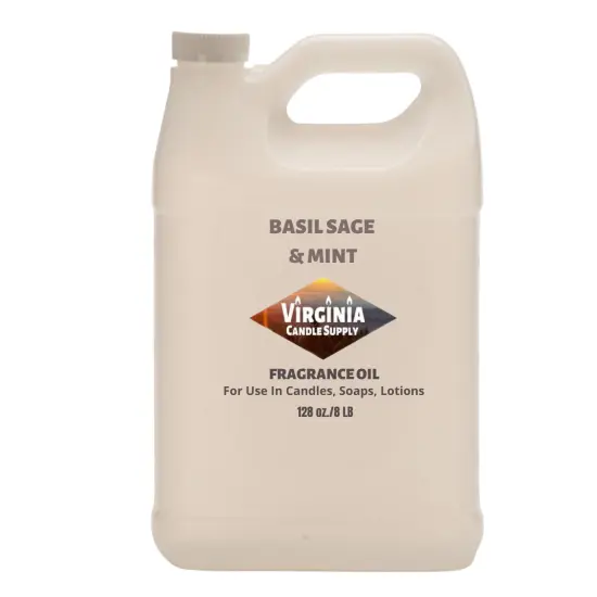Basil Sage & Mint Fragrance Oil (Our Version of the Brand Name) (8 LB Jug) for Candle Making, Soap Making, Tart Making, Room Sprays, Lotions, Car Fresheners, Slime, Bath Bombs, Warmers&hellip; {1}
