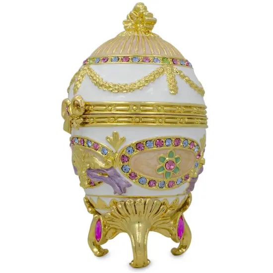 1903 Bonbonniere Royal Imperial Metal Easter Egg {3}
