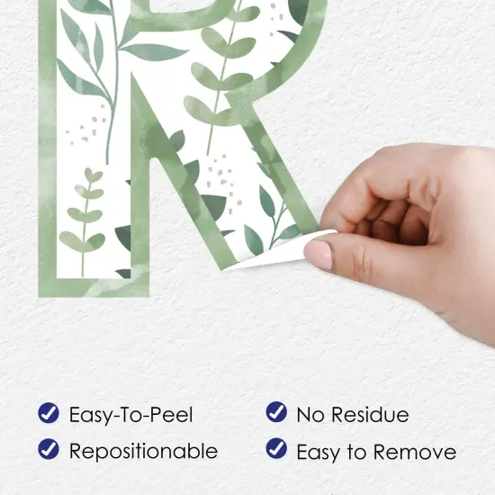 Big Dot of Happiness Boho Botanical Bridal - Peel and Stick Greenery Party Large Banner Wall Decals - Miss to Mrs {6}