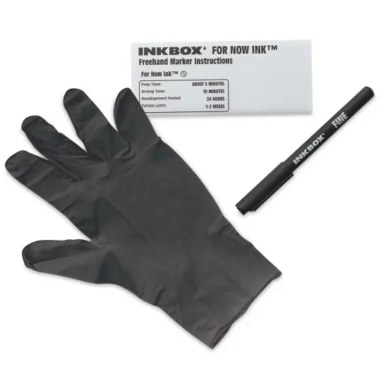 Inkbox Semi-Permanent Freehand Tattoo Marker - Fine Brush Tip, Black {1}
