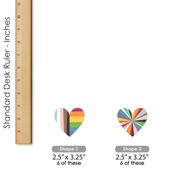 Big Dot of Happiness So Many Ways to Be Human - DIY Shaped Pride Party Cut-Outs - 24 Count {6}