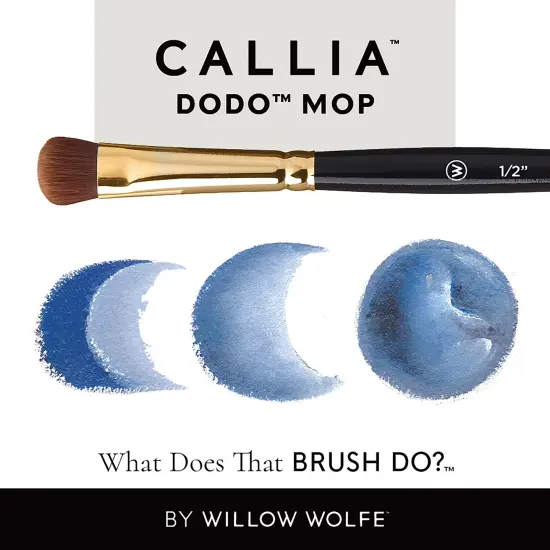 Willow Wolfe Callia Artist Dodo Mop Brush-1/4" {7}