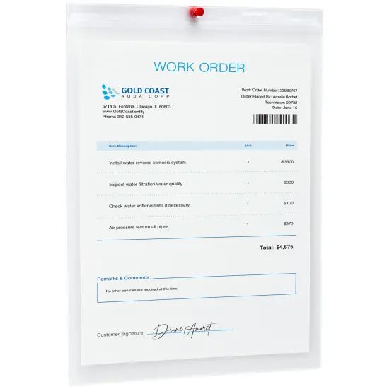 Avery Job Ticket Holders, 9" x 12", 10 Holders (75009) Clear {4}