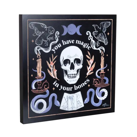Magic In Your Bones Halloween Wall Art 12 x 12 x 1 Inches. {3}