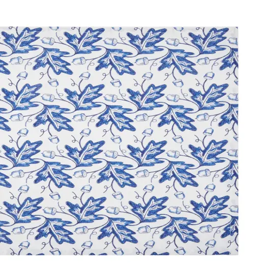 Blue Leaves & Acorn Dishtowel {4}