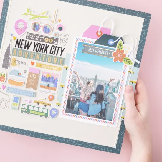 American Crafts Coast-to-Coast Ephemera Die-Cuts 76/Pkg-Icons, Foil {7}