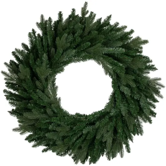 Northlight Real Touch&trade; Grande Spruce Artificial Christmas Wreath - 48" - Unlit Green {3}