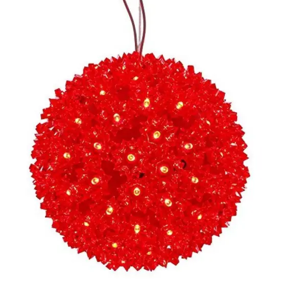 Vickerman 150Lt x 10" LED Red Starlight Sphere {1}
