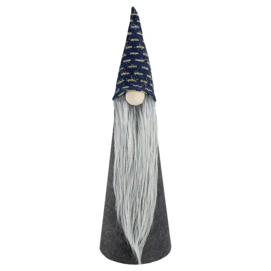 Northlight Tall Cone Gnome Christmas Figure - 20" - Gray and Blue {1}