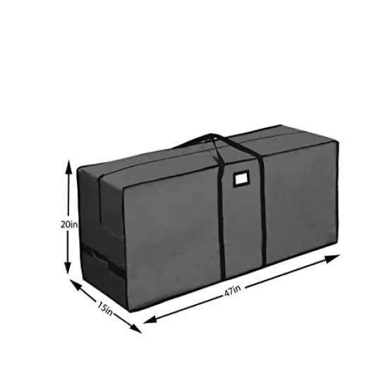 Christmas Tree Storage Bag, Waterproof Christmas Tree Storage, Fits Up to 7.5 ft Tall Artificial Disassembled Trees,Extra Large Heavy Duty Storage Container with Handles&nbsp;&nbsp; (Grey, 47"x15"x20) {1}