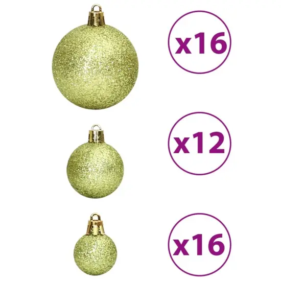 Christmas Baubles 100 pcs1.2" / 1.6" / 2.4" Light Green {5}