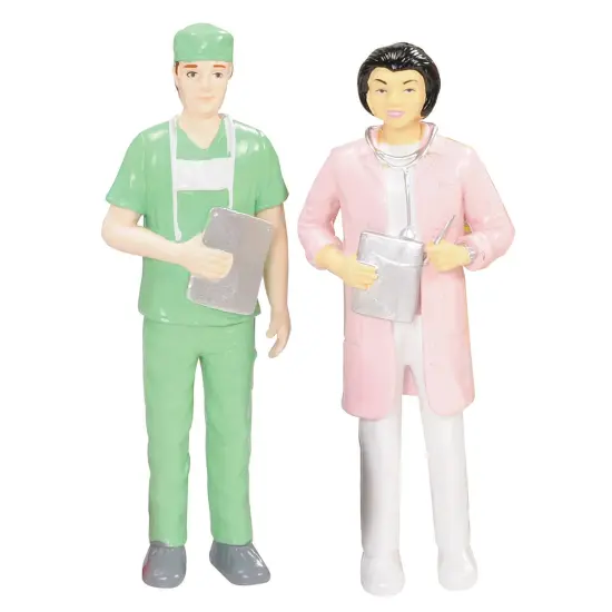Creative Minds Block Play Pretend Professionals Vinyl Career Figures {3}