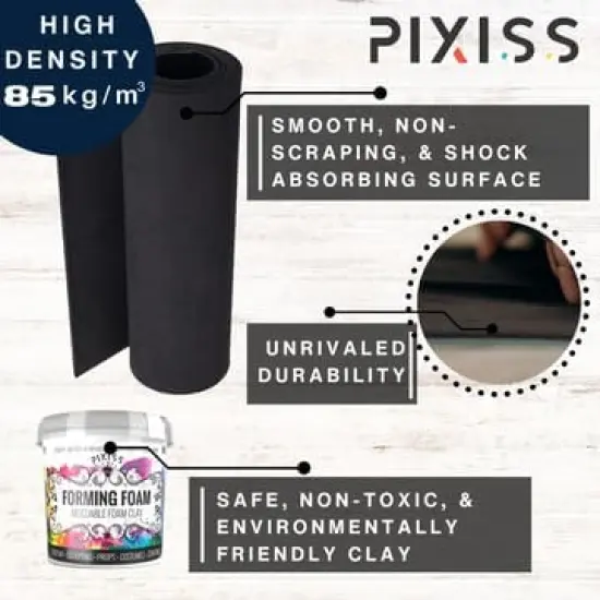 White Foam Modeling Clay for Sculpting (300g) & EVA Foam - Cosplay Foam Clay Air Dry and Cosplay EVA Foam - Air Dry Foam Clay and Cosplay Foam Sheets, Craft Foam Sculpting Clay for Adults and All Ages {2}