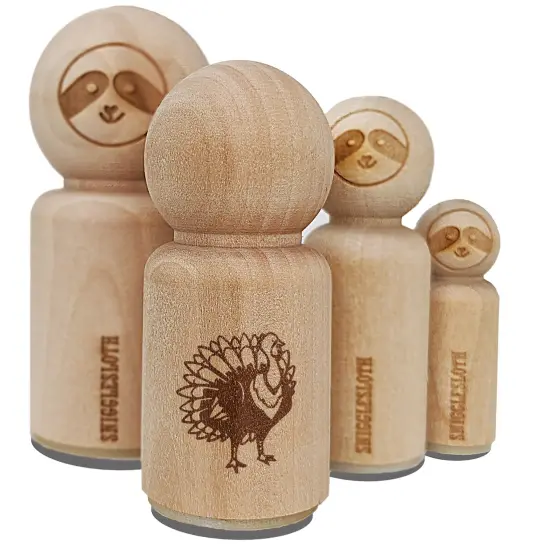 Proud Standing Turkey Rubber Stamp for Stamping Crafting Planners {2}