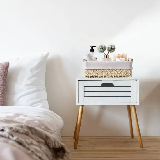 Sorbus Macrame Boho Storage Baskets - 2 Pack Beige {4}