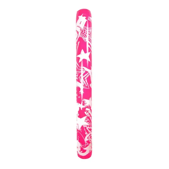 Swim Central 60" Pink and White Inflatable Star Graffiti Art Swimming Pool Fun Noodle {1}