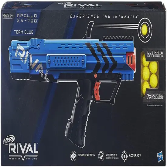 Nerf Rival Apollo XV 700 Spring-Action Blaster | Blue {3}