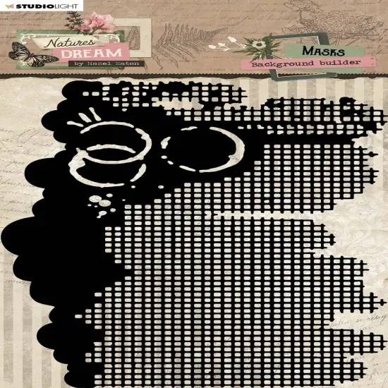 Studio Light HEN Natures Dream 5.9"X8.25" Stencil-Nr. 239, Background Builder {1}