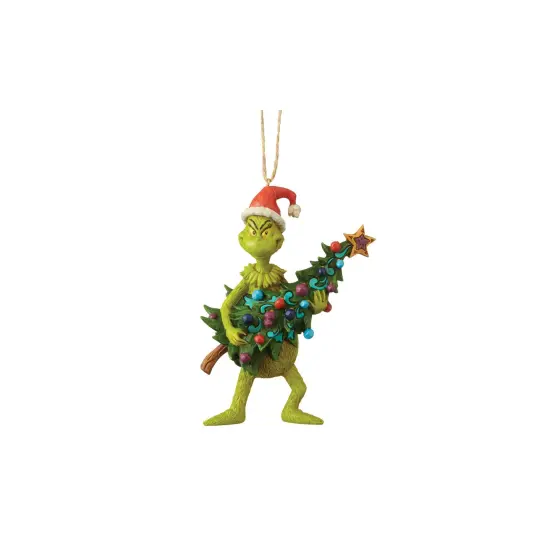 Department 56 Jim Shore Dr Suess Grinch and Tree Christmas Ornament #6004069 Green {1}