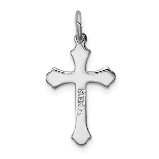 Sterling Silver & Vermeil Crucifix Charm Jewelry 21mm x 11mm {3}