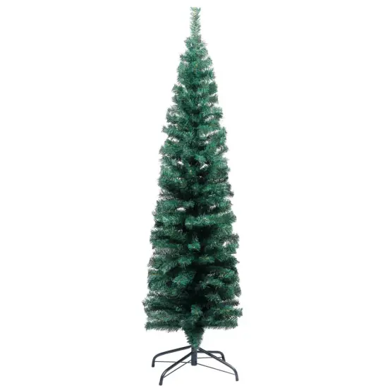 Slim Artificial Christmas Tree with LEDs&Ball Set {6}