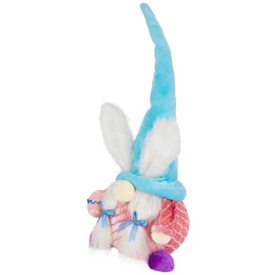 Northlight Girl Gnome Girl with Bunny Ears Easter Figure - 18.25" - Blue and Pink {5}