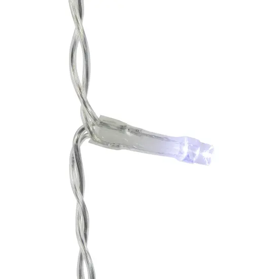 Northlight LED Stars Christmas Icicle Lights - Pure White - 8.25' Clear Wire - 12ct {7}