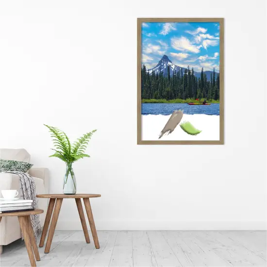 Woodgrain Stripe Wood Picture Frame {6}