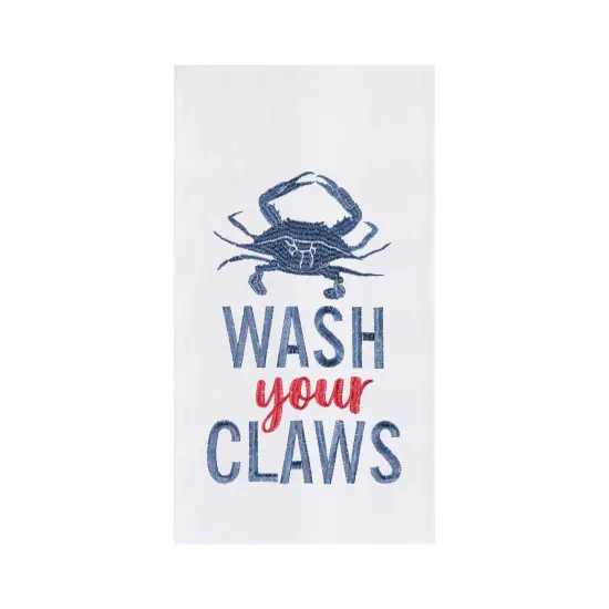 Wash Your Claws Flour Sack Kitchen Towel {1}