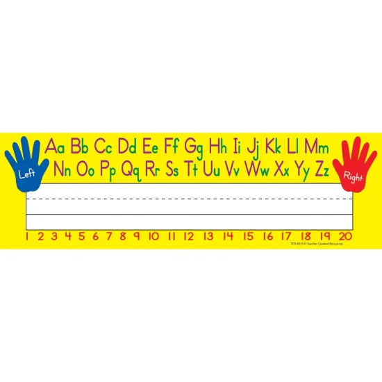 Left/Right Alphabet Name Plates, 36 Per Pack, 6 Packs {2}