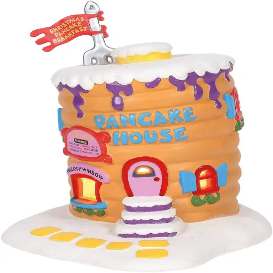 Department 56 Dept 56 Dr Suess The Grinch Who-Ville Pancake House Lighted Christmas Building #6001205 Beige {1}