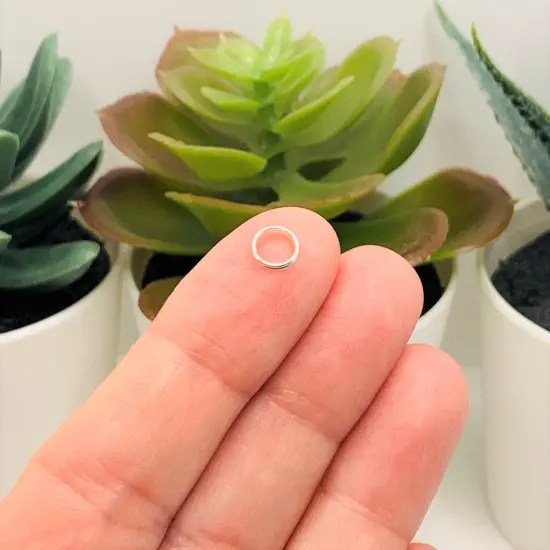 100, 500 or 1,000 Pieces: 6 mm Silver Plated Split Double Jump Rings {3}