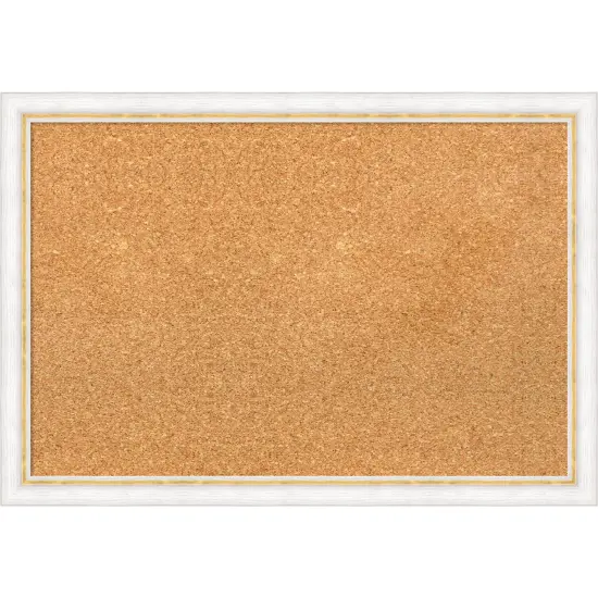 Morgan Wood Framed Corkboard, Natural Cork Morgan White Blue {7}