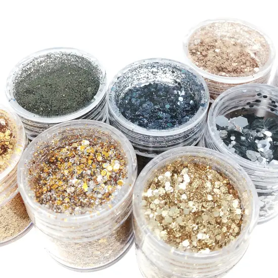 Wrapables Chunky Glitter for Hair Face Makeup Nail Art Decoration (8 Colors) Mystic {7}