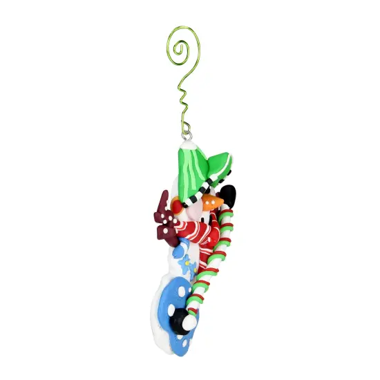 Roman Set of 6 Vibrantly Colored Skiing Fishing and Golf Pop Art Christmas Ornaments 5" Multi {4}