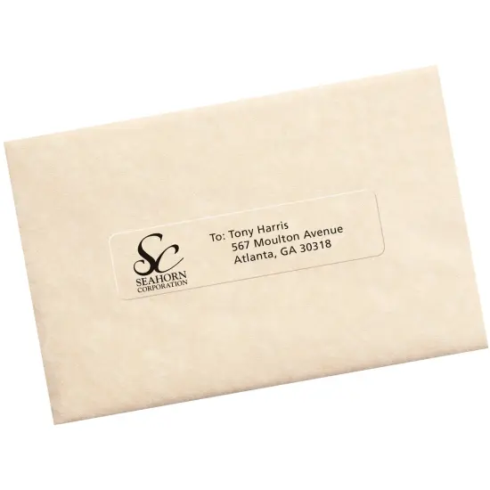Avery Matte Clear Address Labels, Sure Feed Technology, Laser, 1" x 4", 1,000 Labels (5661) {6}