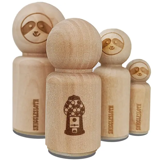 Gumball Machine Rubber Stamp for Stamping Crafting Planners {2}